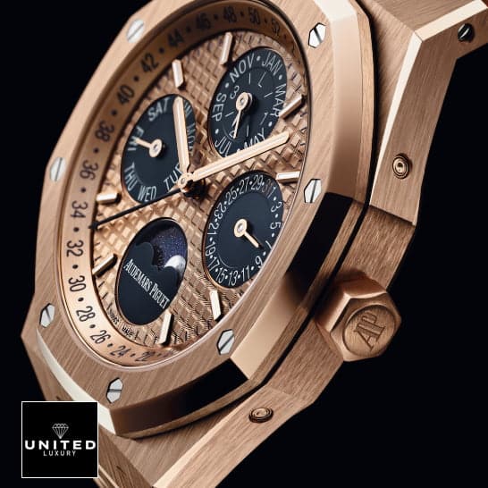 Audemars Piguet Royal Oak 26574BA.OO.1220BA.01 Pro Clone 1:1 audemars piguet unitedluxury man left AP Royal Oak 26574BA.OO.1220BA.01 Rose Gold Case Replica