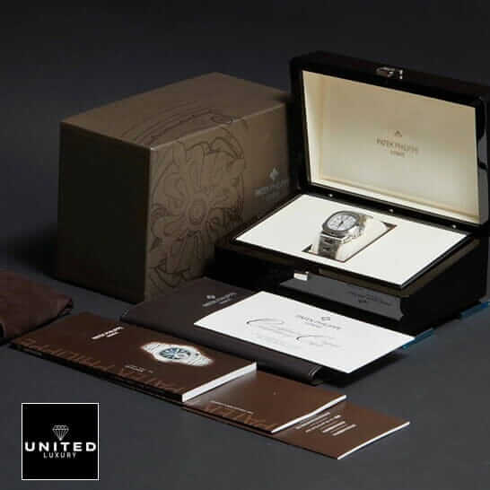 Patek Philippe Nautilus Chronograph 5980/1A-019 "White Dial" Precision Clone patek philippe chronograph replica 1 Patek Philippe White Dial Chronograph Replica in the box