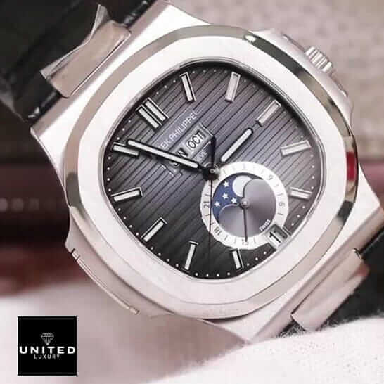 Patek Philippe Annual Calendar Chronograph 5960P-016 "Platinum Grey Dial" Deluxe Replica Edition patek grey leather replica 5 patek-grey-leather-replica-5