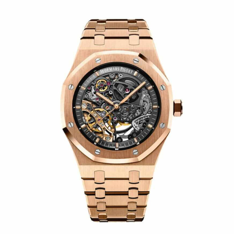 AP-Skeleton-Rose-Replica Audemars Piguet Royal Oak 15407ST.OO.1220ST.01 "Rose Gold" Master Replica 1:1 - Image 1