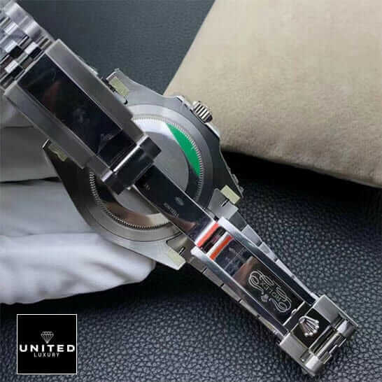 Rolex GMT-Master II 126720VTNR Sprite Premium Clone 1:1 rolex sprite jubile replica 4 Rolex Gmt-Master II Sprite Stainless Steel Replica opened buckle