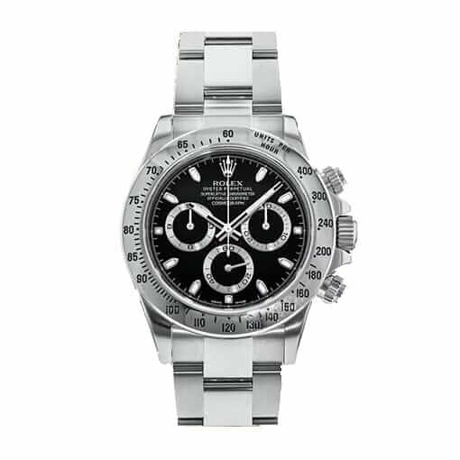 rolex-daytona-116520-black Rolex Daytona Cosmograph 116520 "Black Dial" Ultra Realistic Copy - Image 1