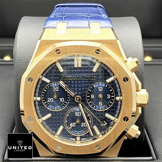 Audemars Piguet Royal Oak Offshore Chronograph 26401RO "Blue Leather" Supreme Replica Edition ap 50th anniversay blue dial 5 ap-50th-anniversay-blue-dial-5
