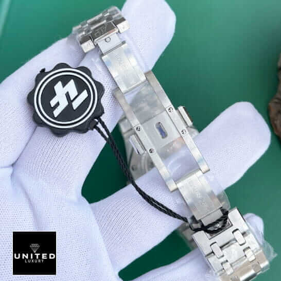 Audemars Piguet Royal Oak "Jumbo" Extra-Thin 16202ST "Green Dial" First-Class Clone ap green dial jumbo clasp Audemars Piguet Royal Oak "Jumbo" Extra-Thin 16202ST "Green Dial" First-Class Clone ap green dial jumbo clasp