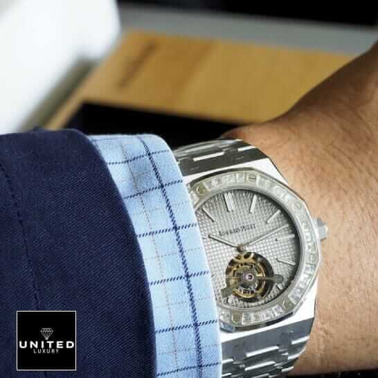 Audemars Piguet Royal Oak Tourbillon Extra-Thin 26510PT.OO.1220PT.01 "Platinum Diamond" Handcrafted Clone Quality ap extra thin tourbillon extra hand Audemars Piguet Royal Oak Tourbillon Extra-Thin 26510PT.OO.1220PT.01 "Platinum Diamond" Handcrafted Clone Quality ap extra thin tourbillon extra hand