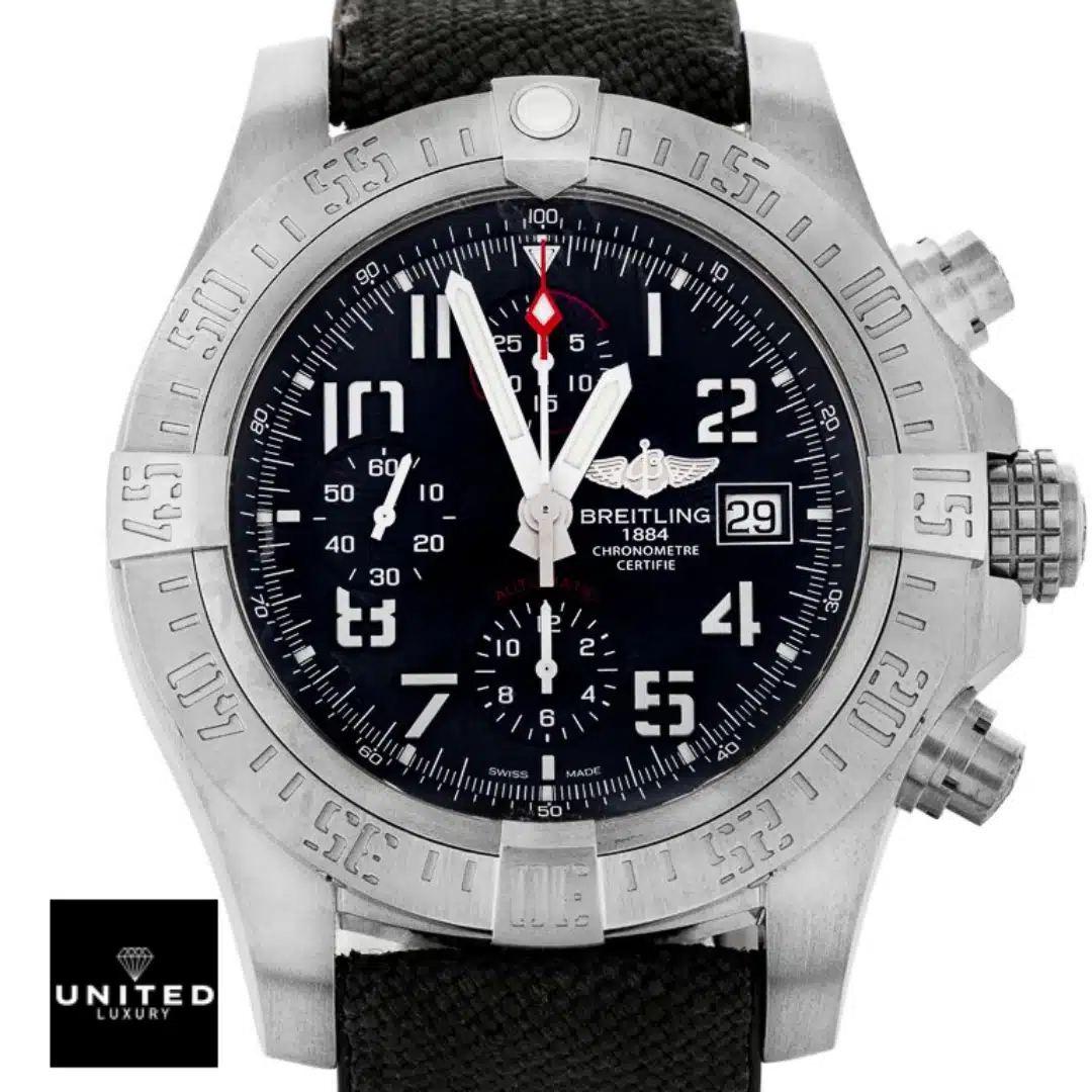 Breitling Super Avenger II A1337111/BC29-442X Black Dial Replica