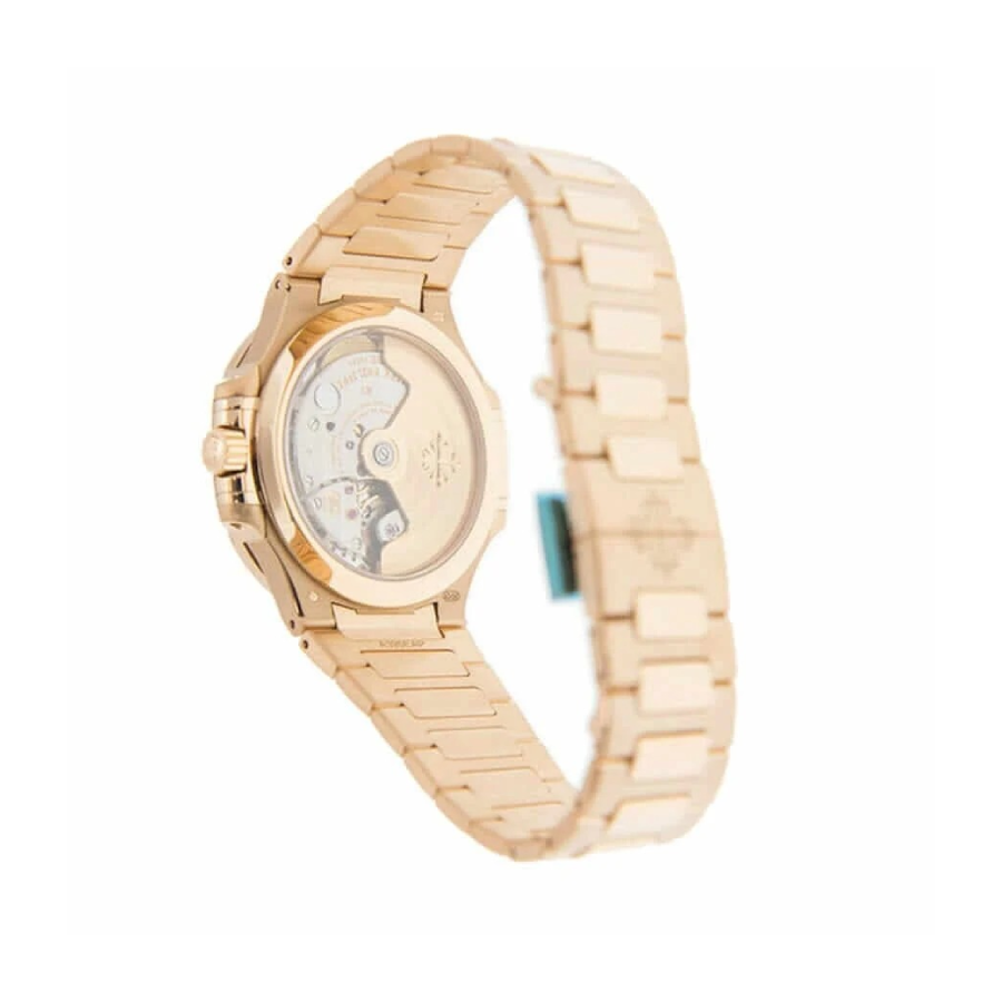 Patek Philippe Annual Calendar Moonphase 5396R-011 "Rose Gold White Dial" Premium Duplicate patek philippe rose white replica 1 Patek Philippe Rose Gold White Dial Replica on the white glove hand white background