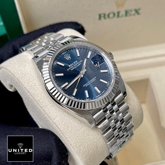 Rolex Datejust 126300 "Blue Dial Steel" Elite Clone Edition rolex datejust blue dial steel replica watch 1 Rolex Datejust 41 126334 Blue Dial Jubilee Replica
