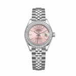 Rolex Lady-Datejust 279384RBR "Pink Dial Diamond Bezel" 1:1 Master Replica