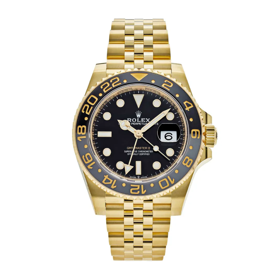 Rolex-Gmt-Master-II-Gold-Black-Dial-Replica Rolex GMT-Master II 116718LN "Yellow Gold Black Dial" Next Level Replica - Image 1