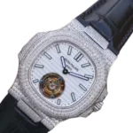 Patek Philippe Nautilus 5711 Tourbillon "Jumbo" White Dial Near Original Replica - Image 3