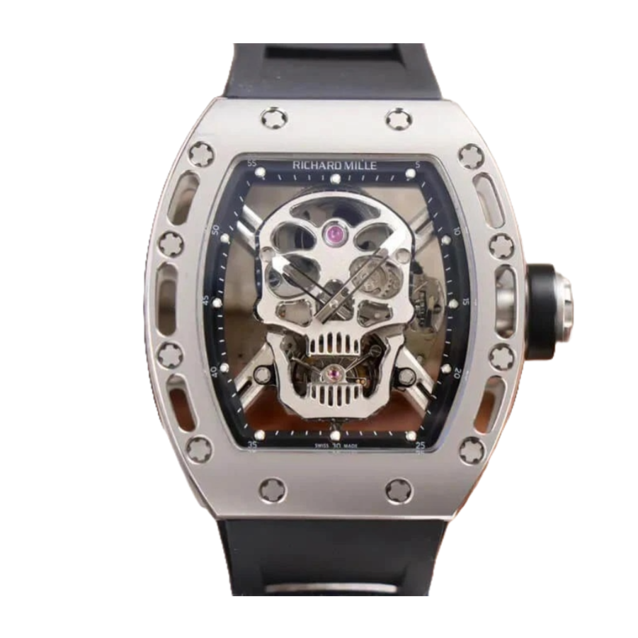richard-mille-rm52-01-tourbillion-grey-replica-8 Richard Mille RM 52-01 Tourbillon "Skull" Grey Exclusive Clone Edition - Image 1