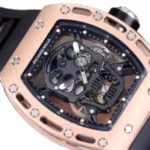 Richard Mille RM 52-01 Tourbillon "Skull" Dial Rose Gold Detailed Replica - Image 3