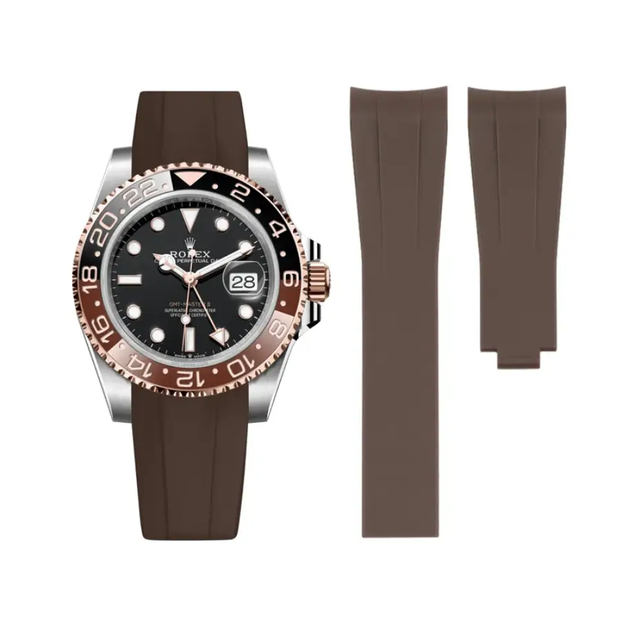 Yeni Proje - 2026-03-27T135103.792 Rolex - GMT-Master - Rubber Strap - Brown - Image 1