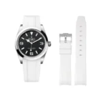 Rolex - Explorer I -  Rubber Strap - White