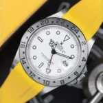 Rolex - Explorer II -  Rubber Strap - Yellow - Image 3