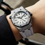 Audemars Piguet - Royal Oak Offshore Diver -  Rubber Strap - White - Image 2