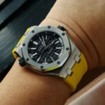 Audemars Piguet - Royal Oak Offshore Diver -  Rubber Strap - Yellow - Image 2