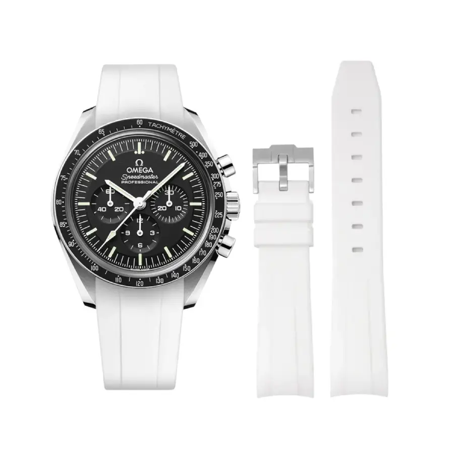 Yeni Proje - 2026-04-04T235955.541 Omega - Speedmaster - Rubber Strap - White - Image 1