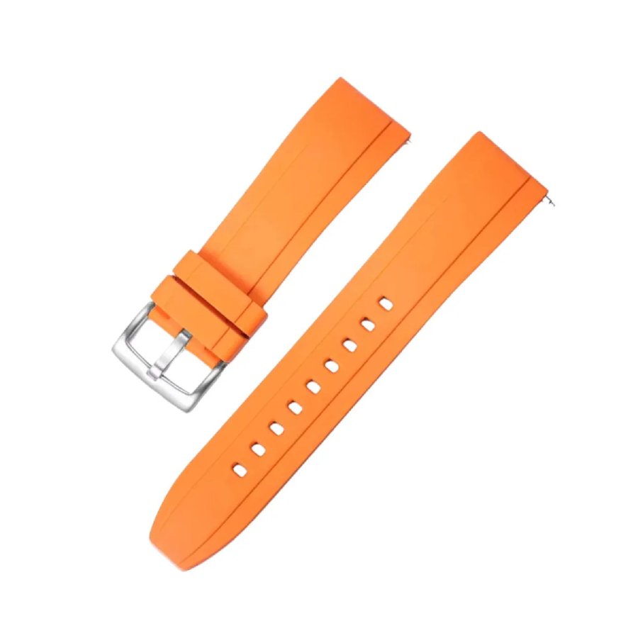 Yeni Proje (57) Breitling - Chronomat - Rubber Strap - Orange - Image 1