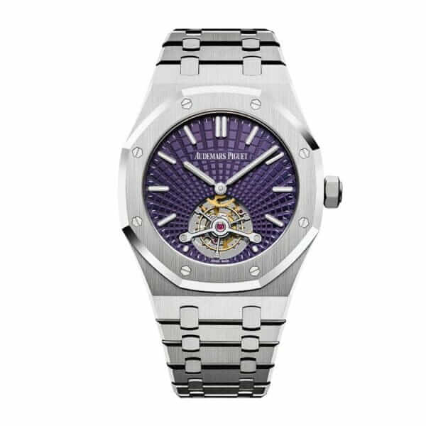Audemars Piguet Royal Oak Tourbillon Extra Thin Stainless Steel Purple Index Steel 41mm 26522ST.OO .1220ST.01