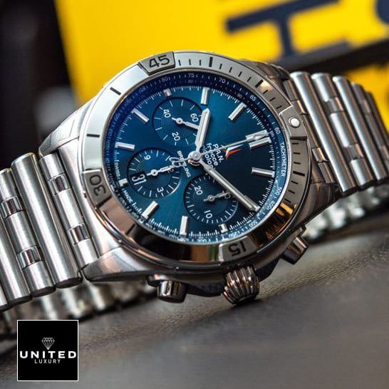 Breitling Frecce Tricolori Blue Dial Replica Stainless Steel Bracelet