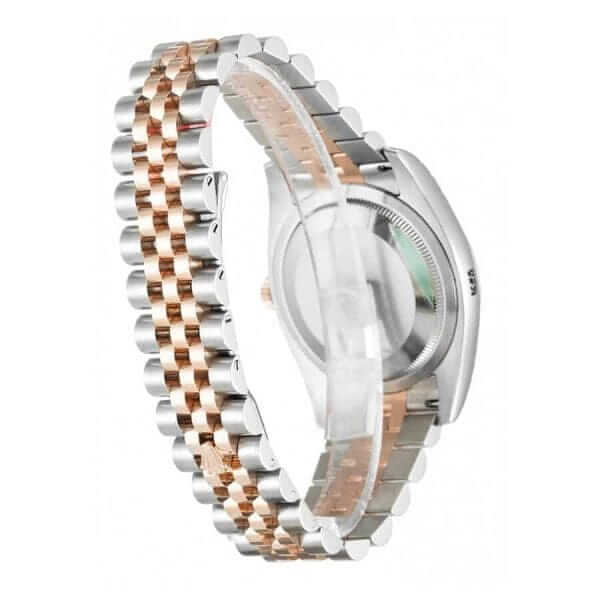 Rolex Datejust Chocolate Floral Diamond Replica Back