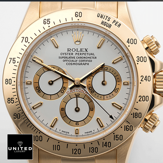 Rolex Daytona Gold Tone White Dial 116523 Replica