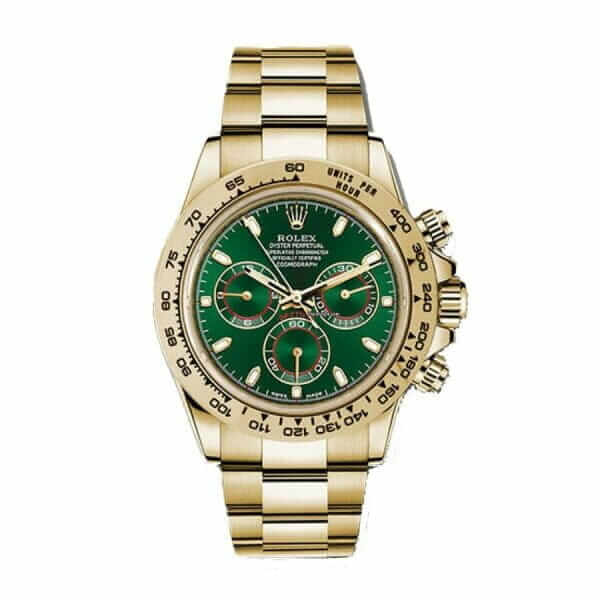 rolex-daytona-green-dial-yellow-gold-oyster-replica