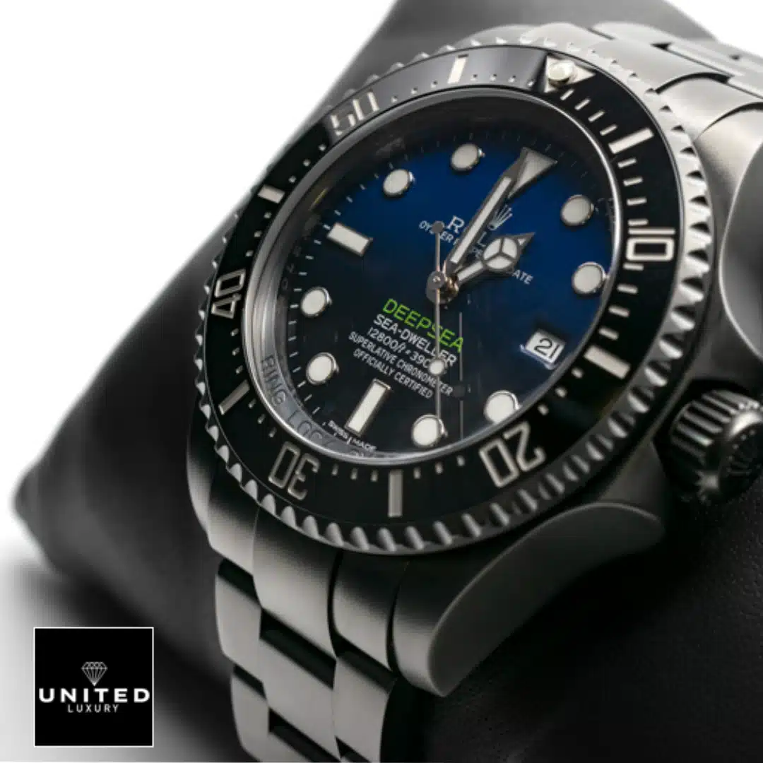Rolex Sea Dweller Black PVD 116660 D Blue Oyster Replica