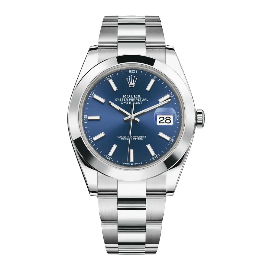 Yeni Proje - 2025-12-08T113910.922 Rolex Datejust 126300 "Blue Dial" Oyster Perpetual Replica - Image 1