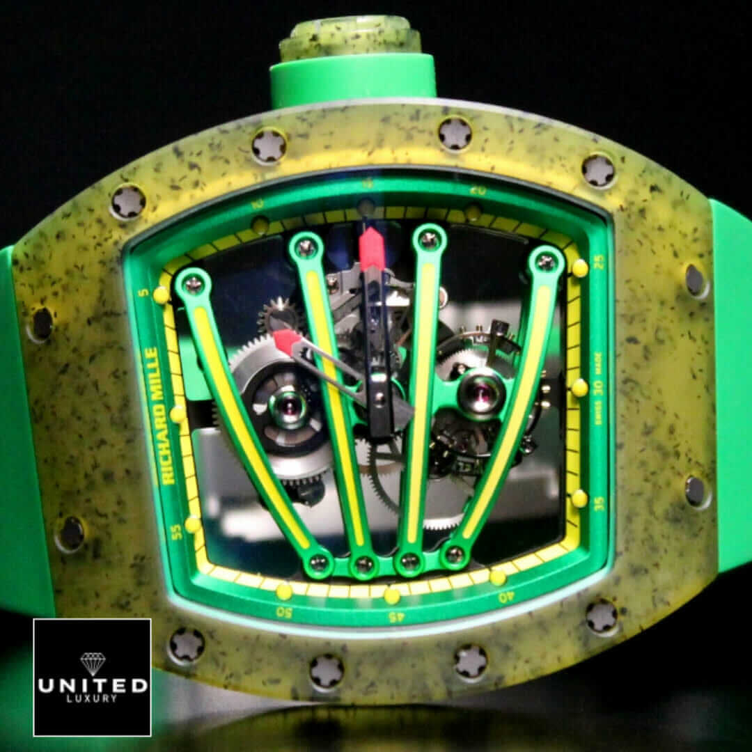 Richard Mille Green Bezel Replica close view