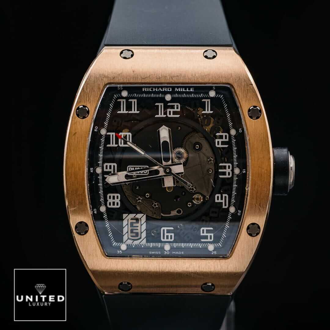 Richard Mille RM055 Bubba Watson Black Dial Replica black background