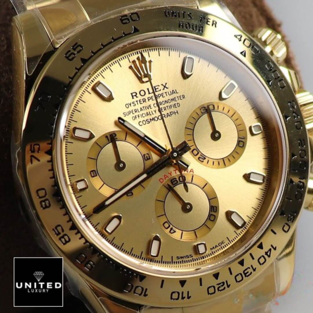 Rolex Daytona Cosmograph 116508 Yellow Gold Dial Replica