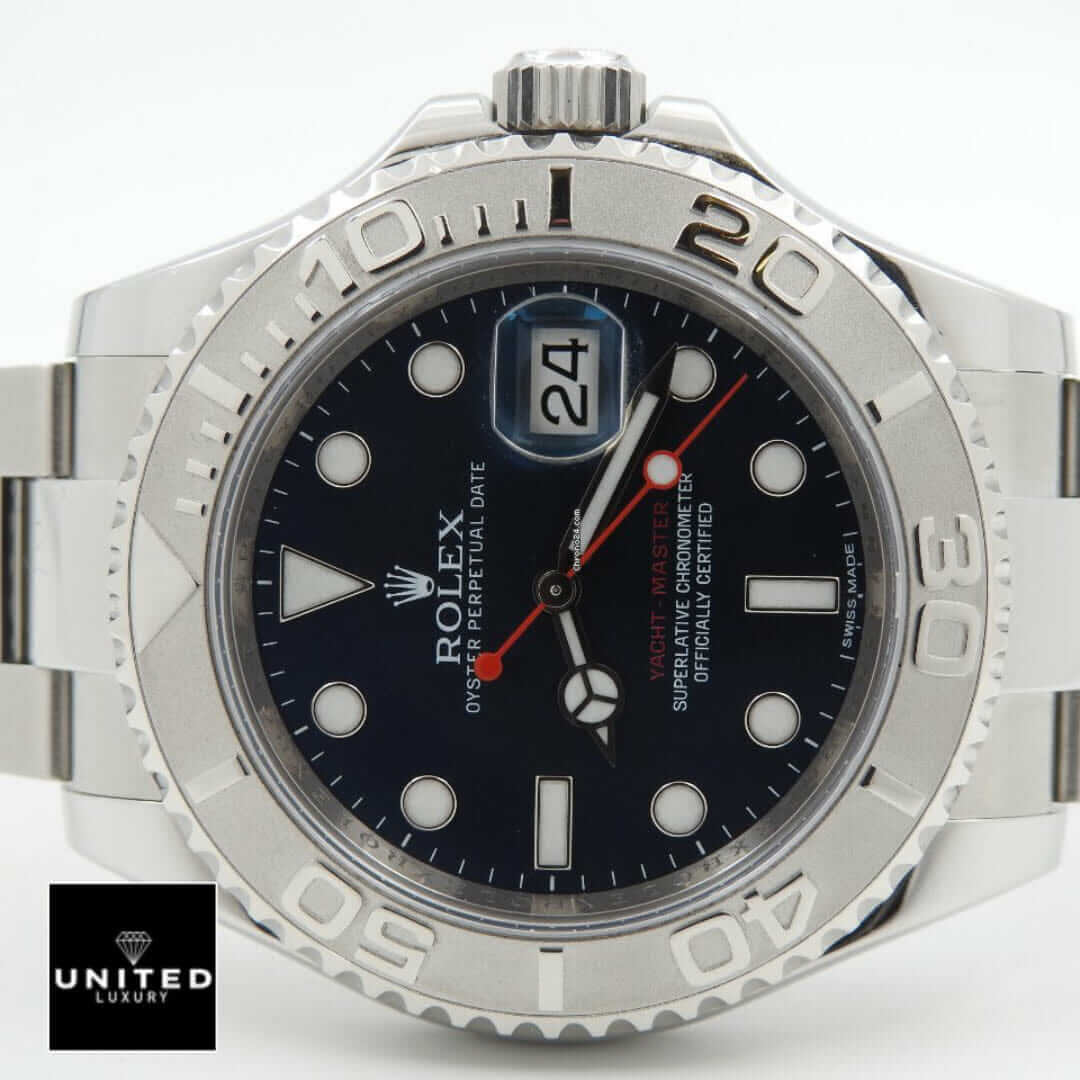 Rolex Yacht Master 116622 Black Dial Replica white background