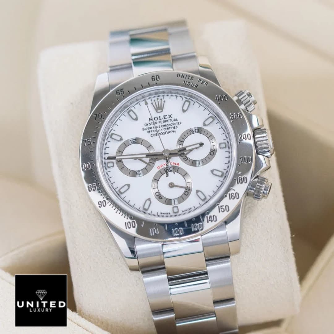 Rolex Daytona White Dial 116520 S.Steel Bezel Replica