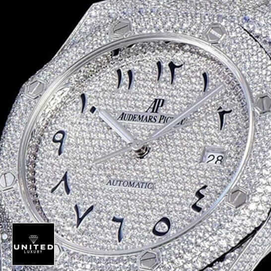 Audemars Piguet Royal Oak Custom Pave Diamond Set Dial Replica