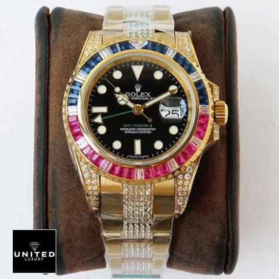 Rolex GMT-Master II Haribo Gold Gem-Set Bracelet Oyster Replica