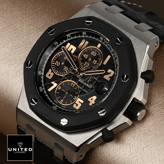 Audemars Piguet 26298SK.OO_.D101CR.01 Black Dial Replica rose gold background