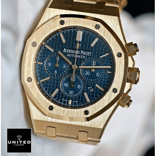 Audemars Piguet Royal Oak Blue Dial Replica front view