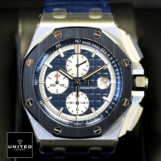 Audemars Piguet Royal Oak Blue Dial Replica black background