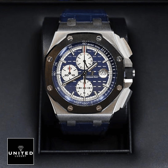 Audemars Piguet Royal Oak Blue Dial Replica in the black box