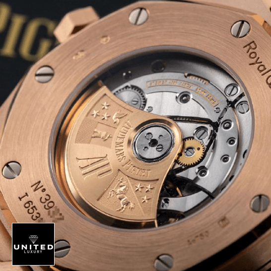 Audemars Piguet 15400 Royal Oak Gold Case Replica close view mechanism