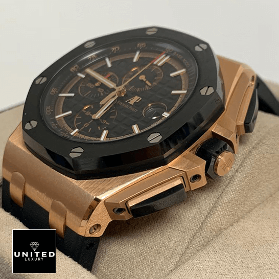 Audemars Piguet Royal Oak Black Bezel Replica in the box