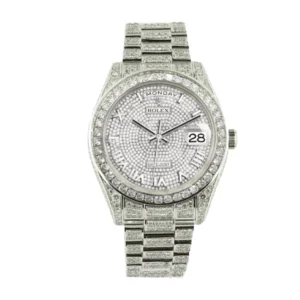 Fake Diamond Watches baguette rolex replica Rolex Datejust 116300 “Iced Out Baguette” Ultra Precision Replica