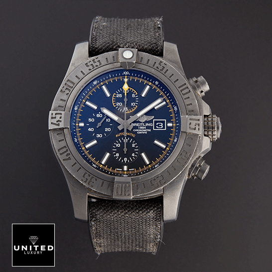 Breitling Super Avenger M133711ABF30 Black Dial Replica front view