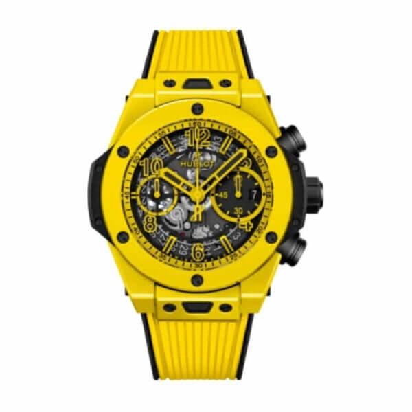 hublot big bang unico sapphire all black yellow