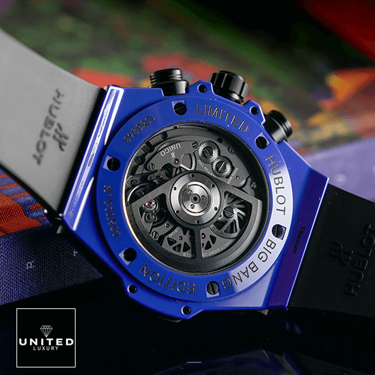 HUblot Big Bang UInico Blue Magic 411.ES_.5119 Replica blue steel case