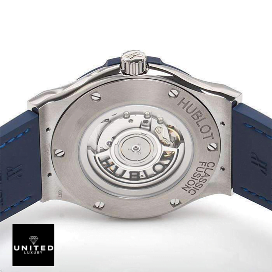 Hublot Classic Fusion Automatic Blue Sunray Stainless Steel Case Replica white background