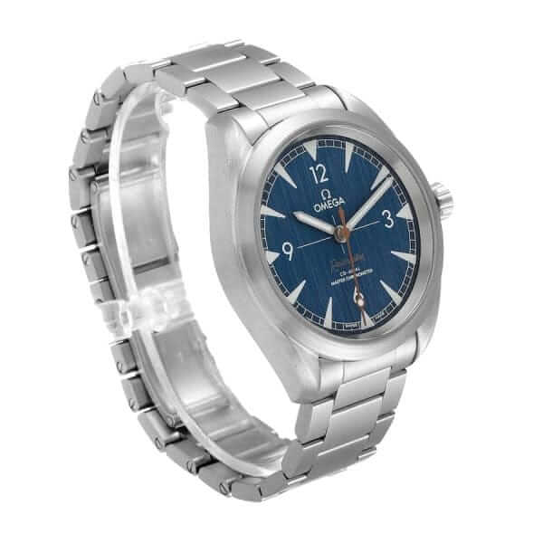 omega seamaster railmaster steel 220 10 40 20 03 001 blue dial 3